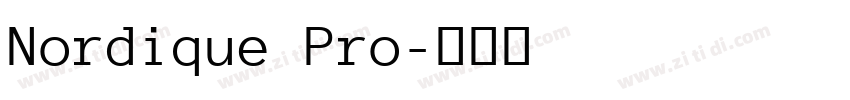 Nordique Pro字体转换